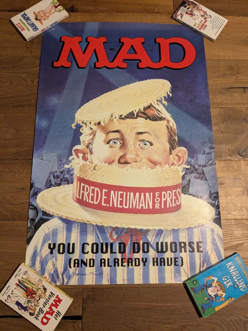 Original MAD Magazine Poster Alfred E. Neuman "You Could Do Worse" 90x60cm USA (USD 20.00)