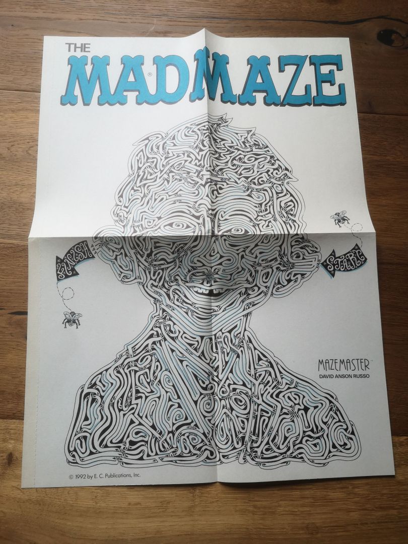 Vintage 1992 THE MADMAZE Poster by David Anson Russo (USD 5.00)