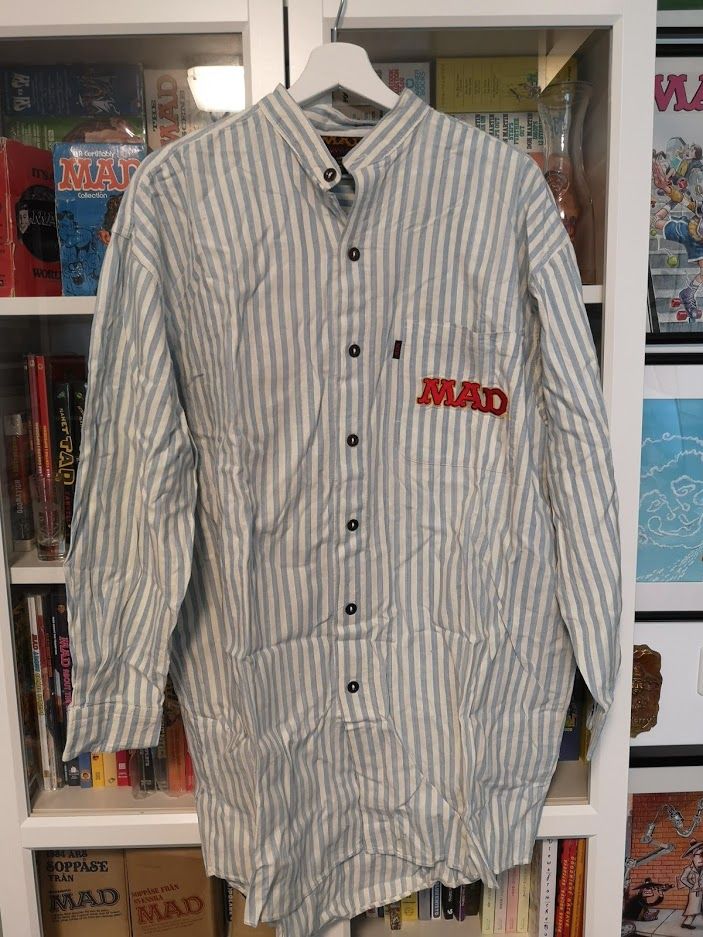 Vintage MAD Magazine "All Stars" Striped Shirt (Size M) (USD 50.00)