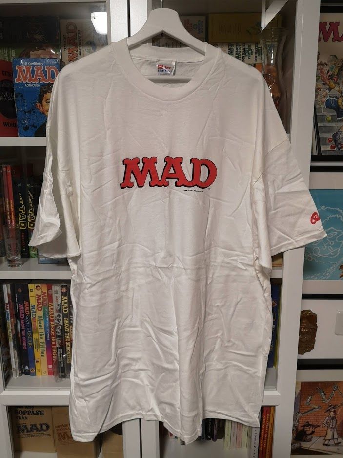Vintage MAD Magazine Classic Logo White T-Shirt (Size XXL) (USD 40.00)