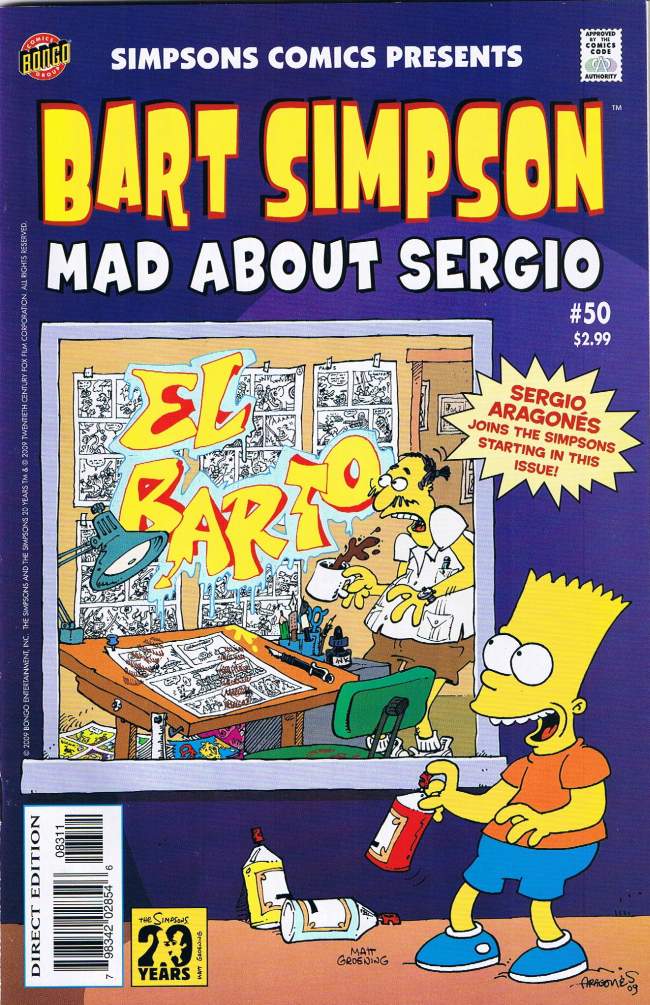 Bart Simpson - MAD about Sergio #50 • USA