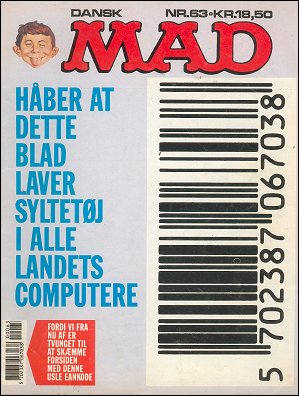 MAD Magazine #63 • Denmark • 2nd Edition - Semic