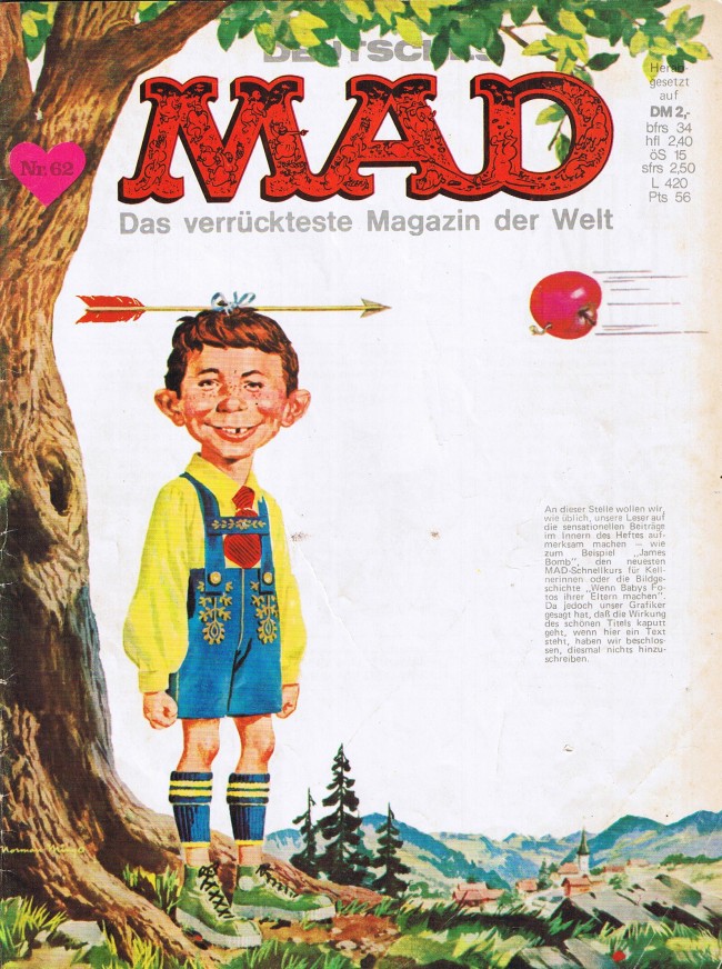 MAD Magazine #62 • Germany • 1st Edition - Williams