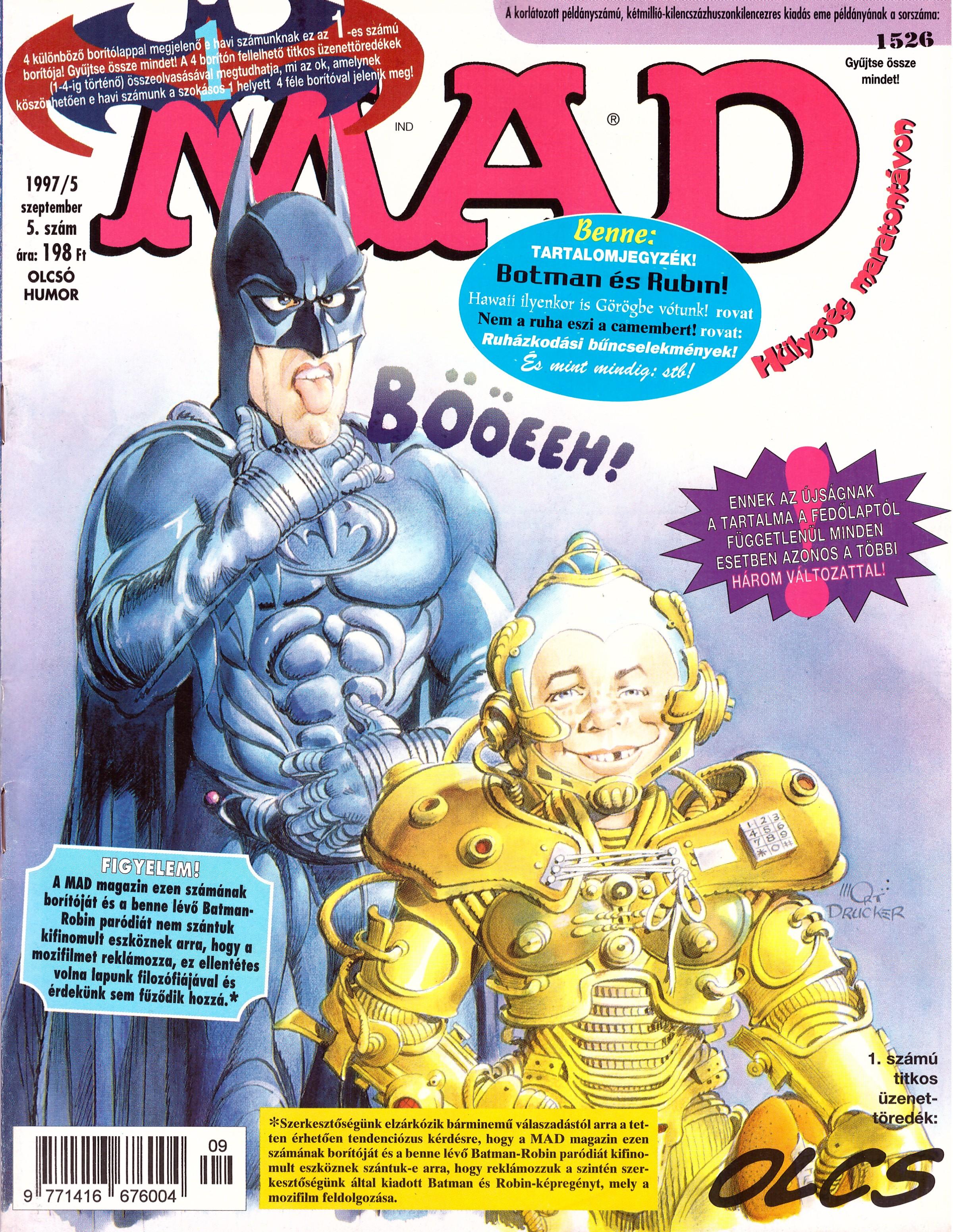MAD Magazine #5 • Hungary • 2nd Edition - MAD