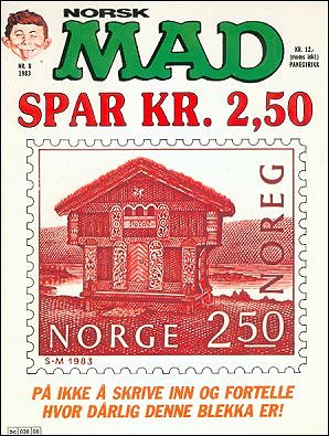 MAD Magazine #8 • Norway • 2nd Edition - Semic