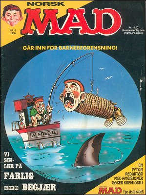 MAD Magazine #6 • Norway • 2nd Edition - Semic