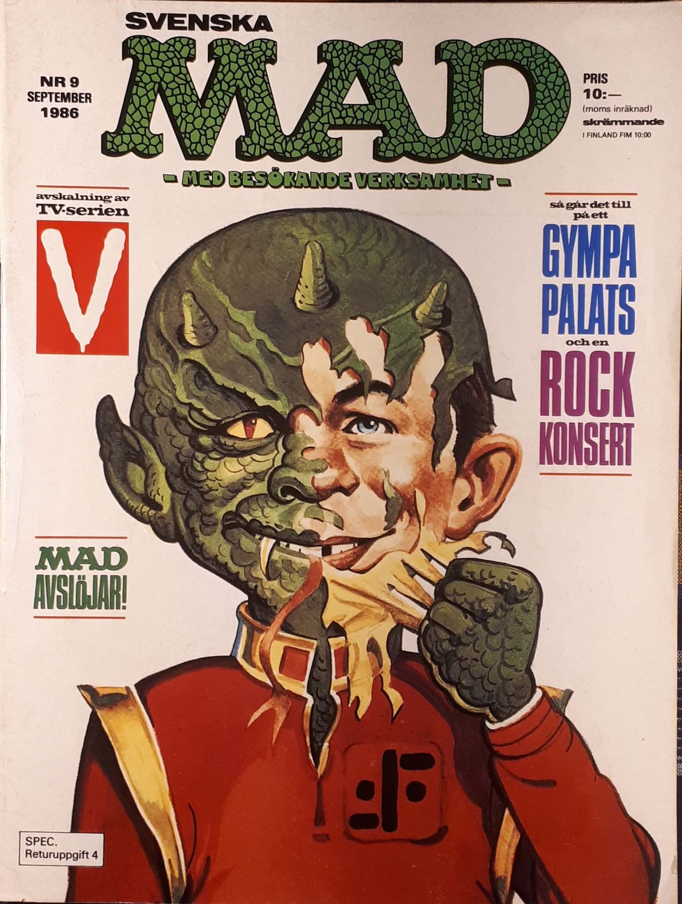 MAD Magazine 1986 #9 • Sweden