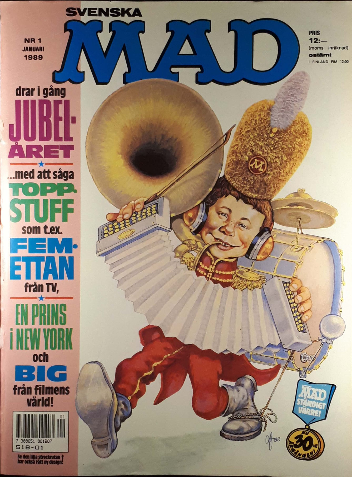 MAD Magazine 1989 #1 • Sweden