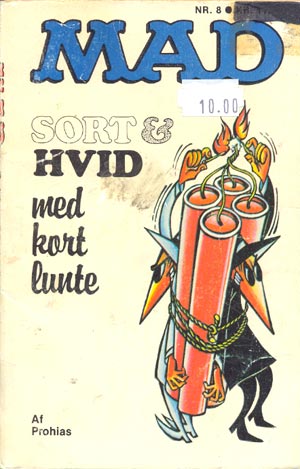 Sort & Hvid med kort lunte #8 • Denmark • 2nd Edition - Semic