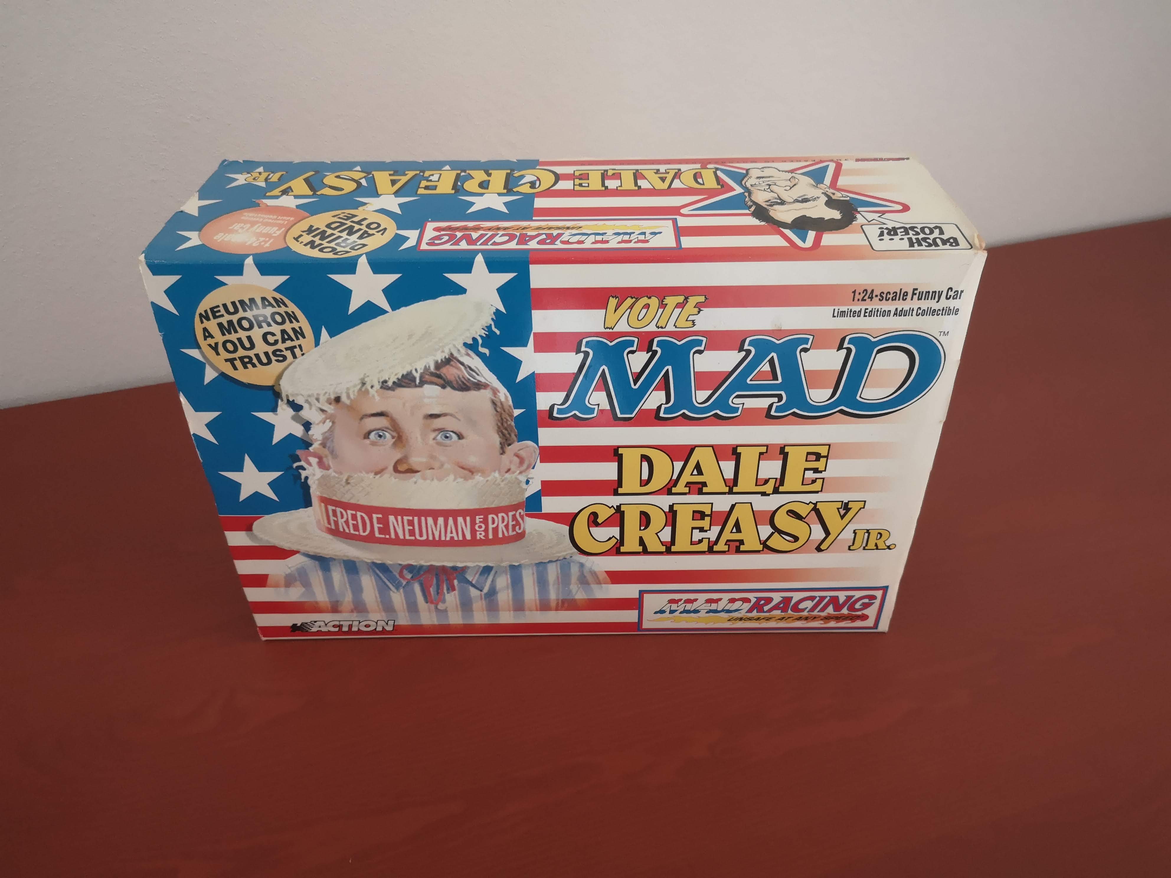 Die Cast Model Dale Creasy MAD Racing Funny Car Action 'Vote MAD' (1/24 ...