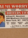 Image of Drivers License Alfred E. Neuman 'Novelty'