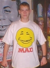 Image of T-Shirt Shaved Alfred E. Neuman Smiley (Cotton Printed)