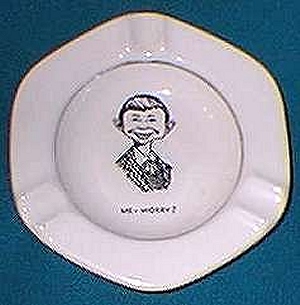 Ashtray with Pre-MAD Alfred E. Neuman face (West Virginia)) • USA