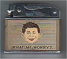 Lighter 'What Me Worry' with Alfred E.Neuman face • Australia