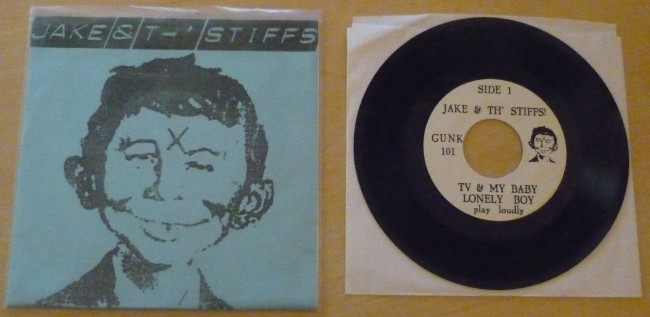 Record 45 RPM Jake & the Stiffs (blue version) • USA