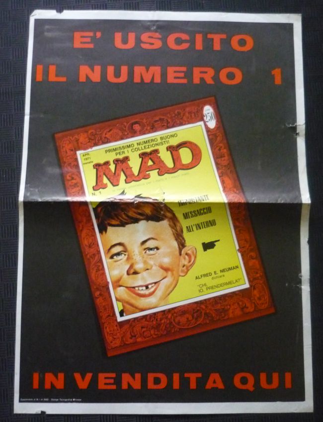 Poster Promotional for Italy MAD #1 First Series • Italy