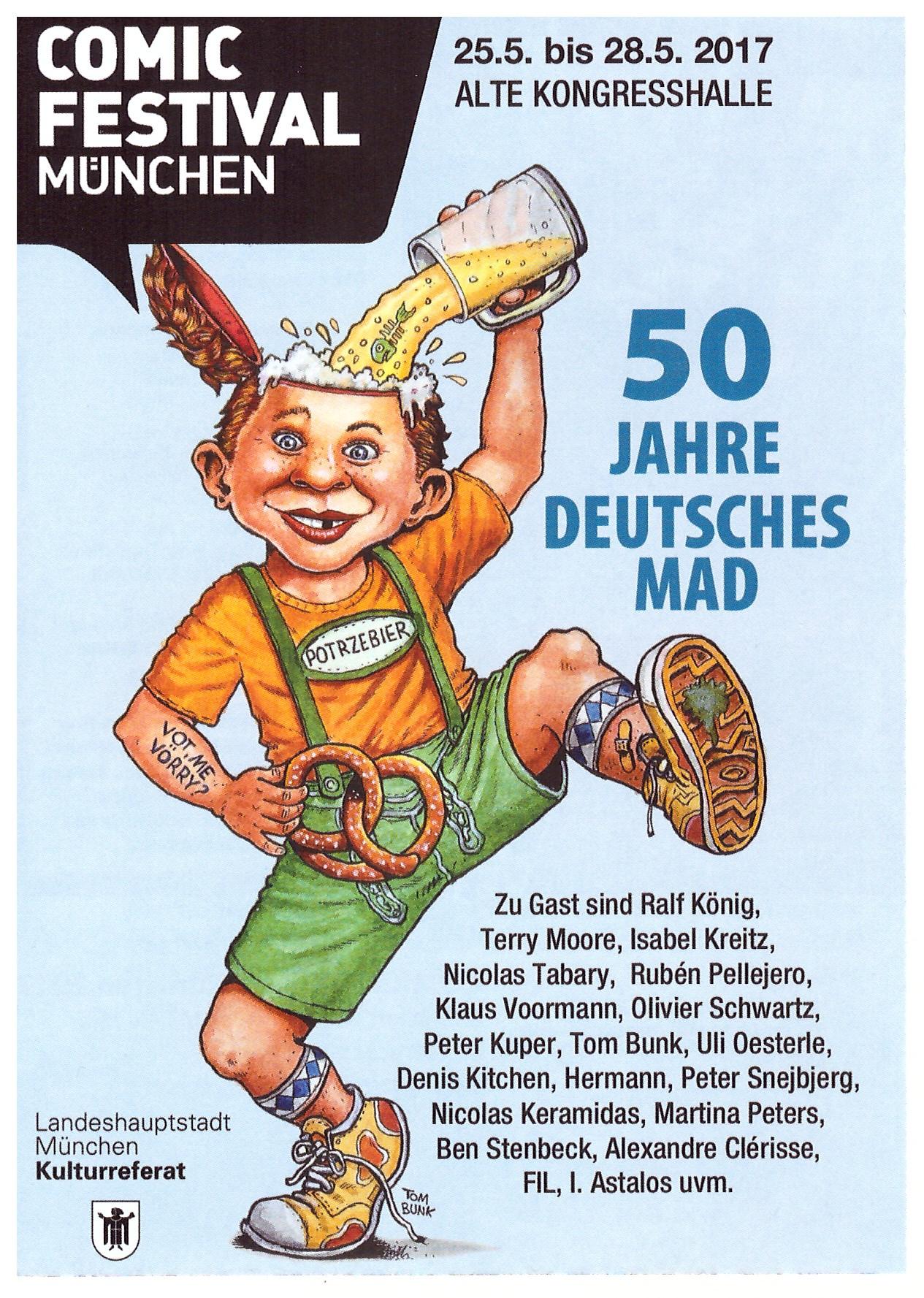 Comic Festival Germany 4 page Flyer (Blue Version) • Germany