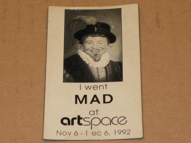 "I Went MAD at Artspace" Promotional Refrigerator Magnet • USA