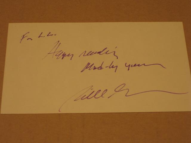William M. (Bill) Gaines Signed Note Card Autograph • USA