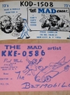 Image of 2 QSL / Ham Radio Postcards With MAD Magazine References