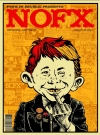 Image of NOFX Concert Poster with Alfred E. Neuman