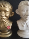 Image of Prototype Golden Alfred E. Neuman Bust with original bust