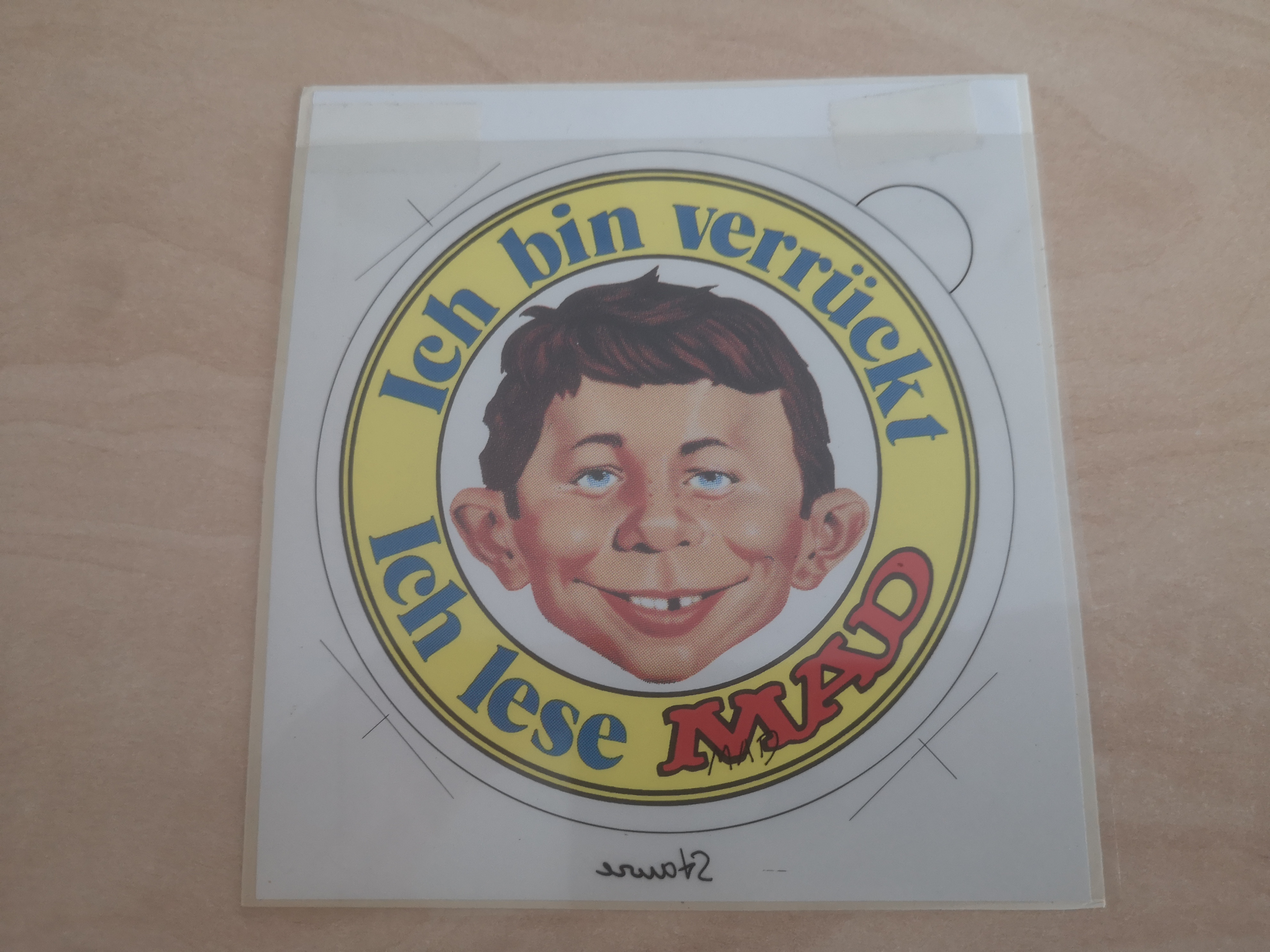Sticker: 'Ich lese MAD' Prototype • Germany