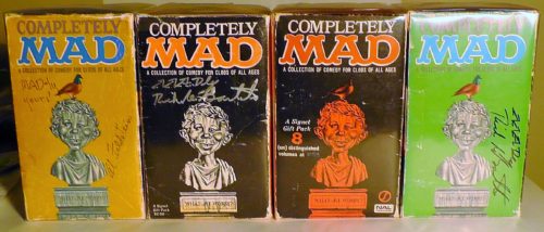 Some of the 'Completely MAD' Gift Sets in a row
