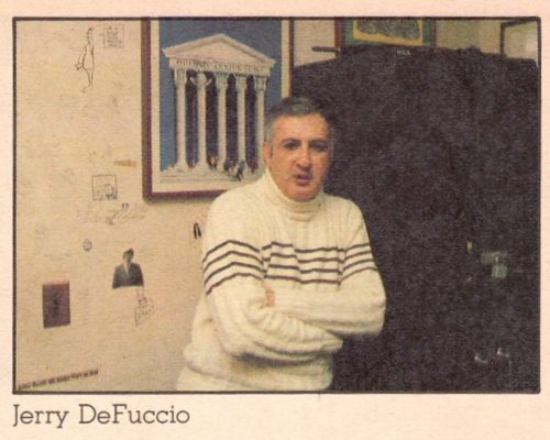 Jerry DeFuccio in the MAD office