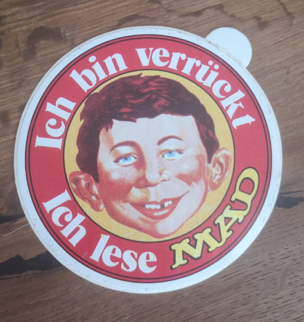 German MAD Sticker Red