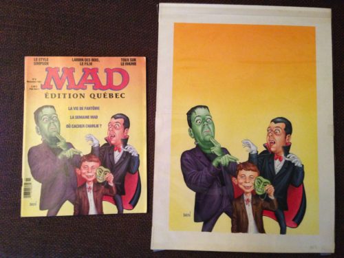 Quebec MAD #6 with original artwork